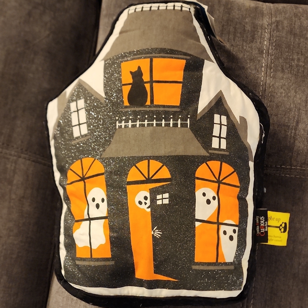 Cynthia Rowley Haunted House Light-Up Pillow - NWT